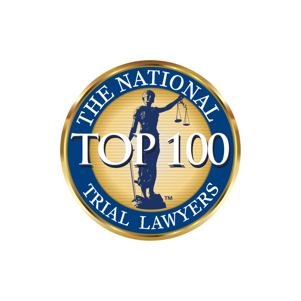 National Trial Lawyers Top 100 membership badge