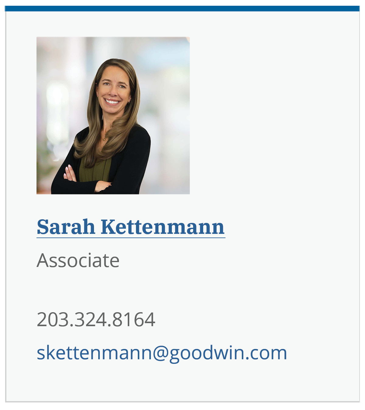 Sarah Kettenmann bio photo and contact info linking to bio
