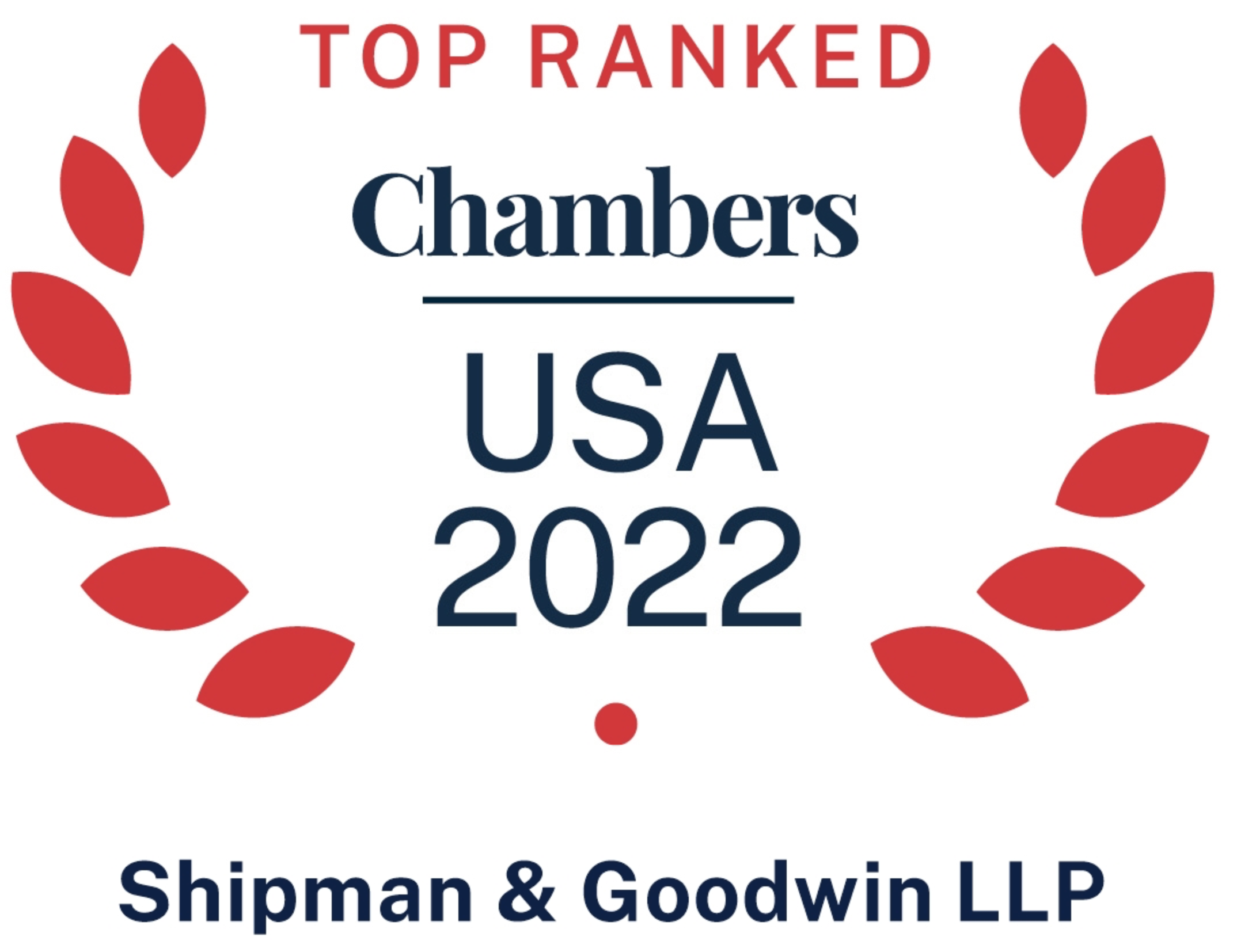 chambers use top law firm badge image Shipman & Goodwin LLP