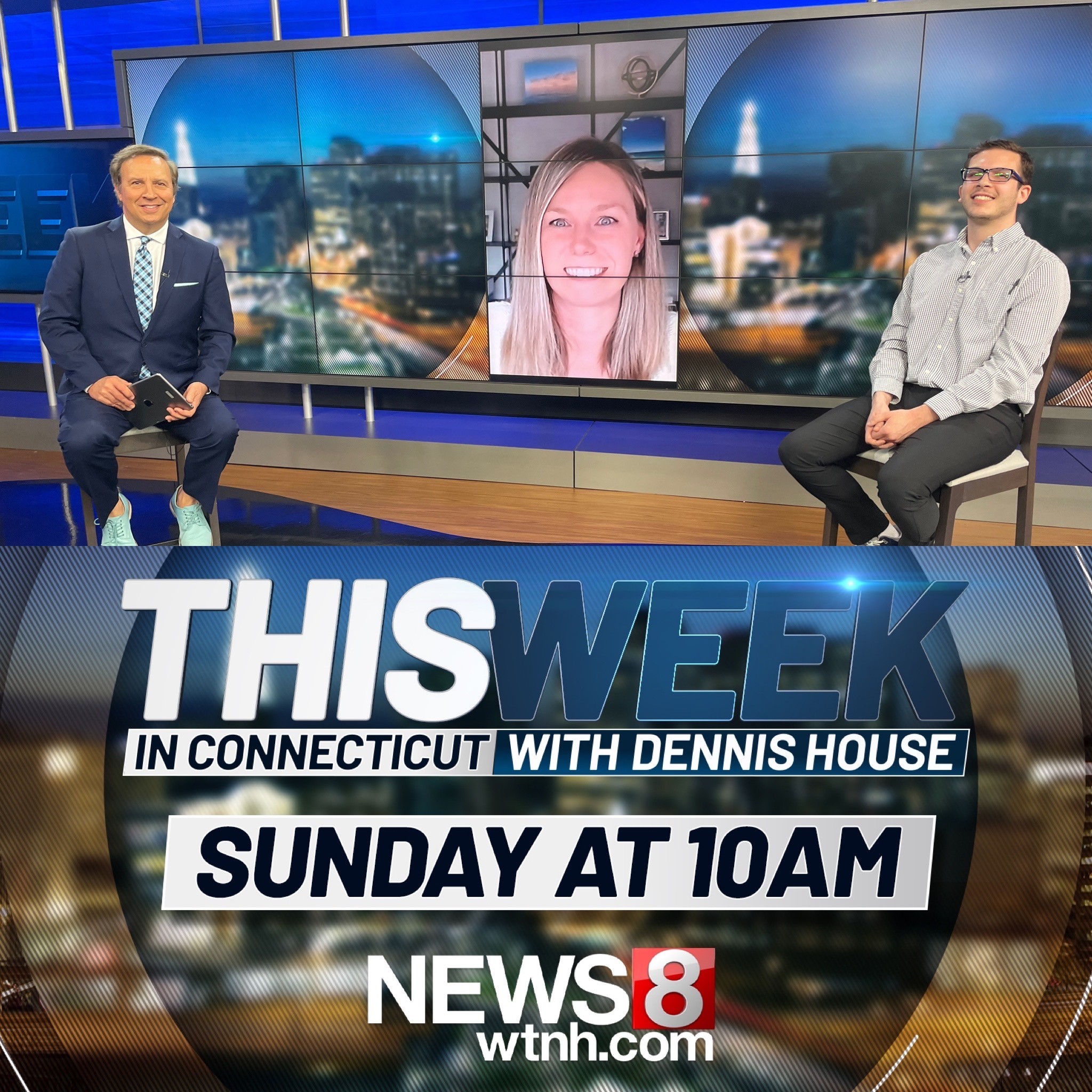 image of Sarah Westby with WTNH Dennis House