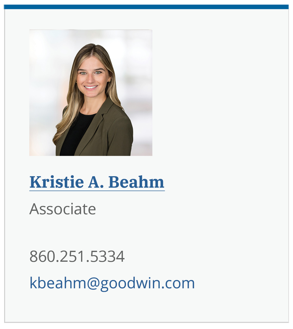 Kristie Beahm bio photo and contact info link to bio