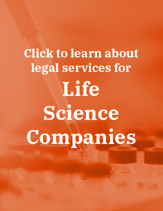 Image to click to learn more about legal services for life science companies