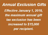 Annual Exclusion Gifts Image