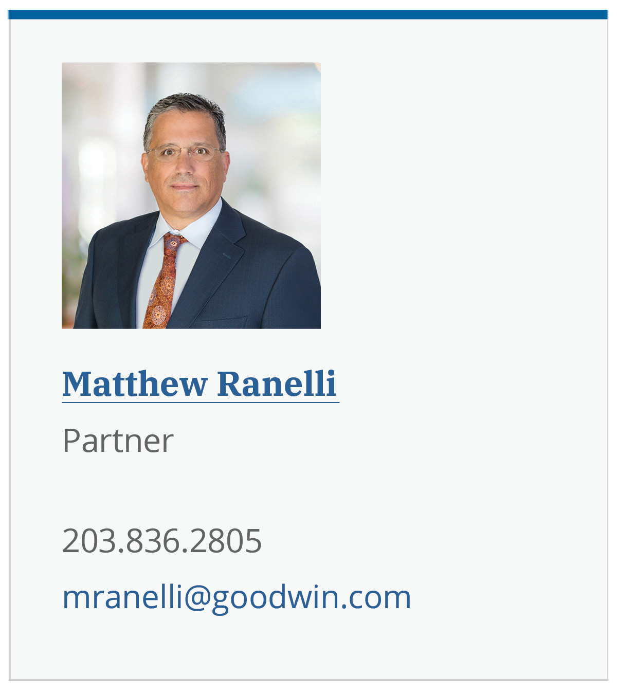 Matthew Ranelli bio photo and contact info linking to bio