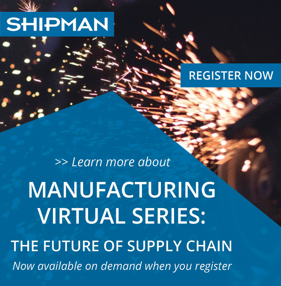 Image linking to registration form for Manufacturing Virtual Series Future of Supply Chain now available on demand when you register