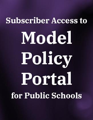 Subscriber access to Model Policy Portal for Public schools links to login page