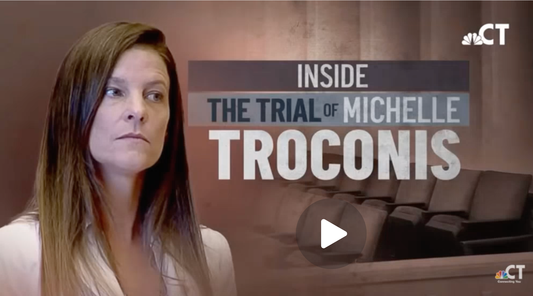 NBC30 image of "Inside the trial of Michelle Troconis" with play button